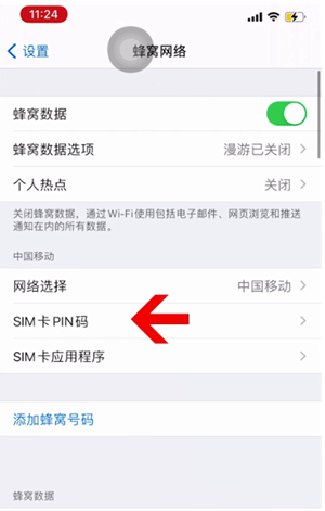 托克逊苹果14维修网分享如何给iPhone14的SIM卡设置密码 