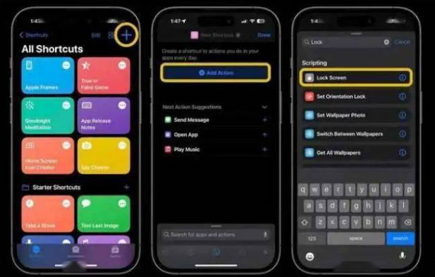 托克逊苹果14锁屏维修店分享iPhone14升级iOS16.4后如何创建锁屏快捷方式 