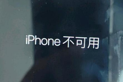 托克逊苹果服务网点分享锁屏界面显示“iPhone 不可用”如何解决 